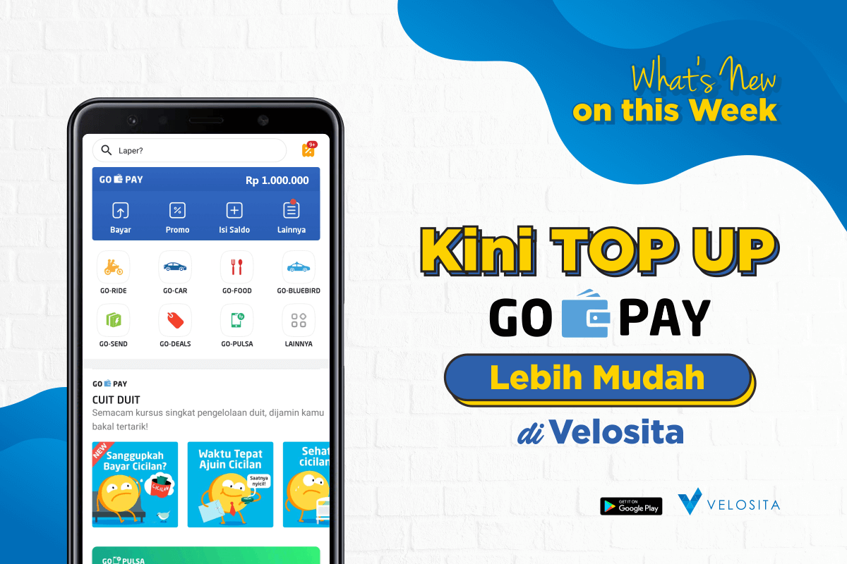 Kini Telah Hadir Top Up Gopay